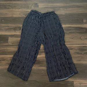 AE striped wide leg pants